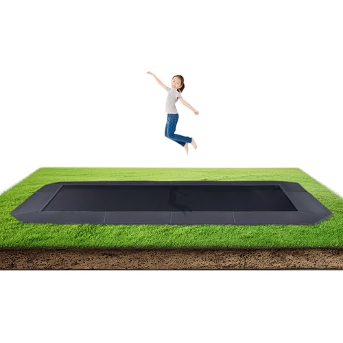 Avyna Premium In-Ground Trampoline – Outdoor Trampoline for Kids and Adults with Advanced Safety Features - size: 10x17' FT