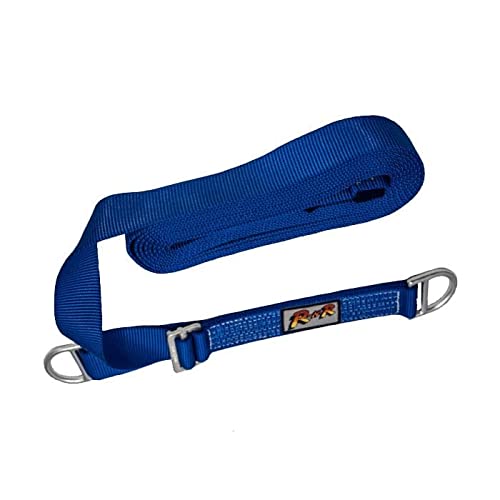 Rock-N-Rescue Professional Nylon Web Anchor Strap - Safety-Rated D-Ring Configuration, Heavy-Duty Fall Protection Equipment, Multiple Lengths 36-180 Inch, Industrial Safety Gear - size: Adjustable