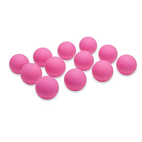 Champion Sports Lacrosse Balls – Official Size NCAA, NFHS, NOCSAE Certified, Packs of 3, 6, 12, 60 or 120 for Practice & Games, Multiple Colors - color: Pink, style: 12 Pack