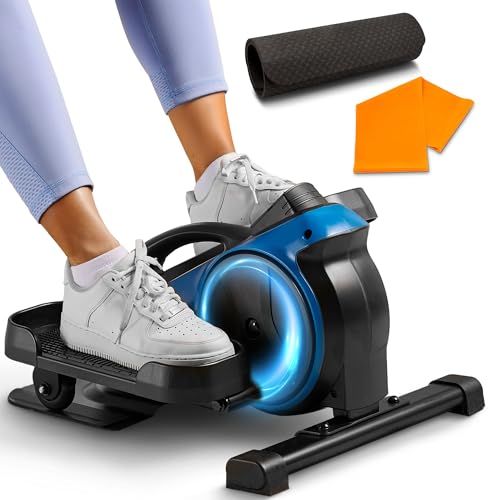Lifepro Flexstride Under Desk Elliptical with Red Light Therapy Option - color: Blue