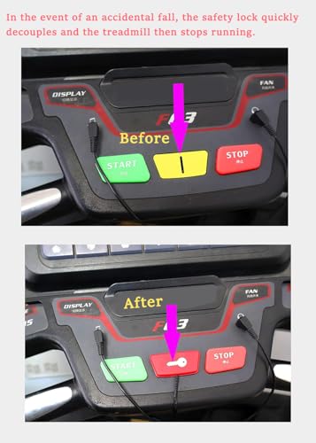 Magnetic Safety Key for Sole Treadmill, Emergency Stop Lock, Compatible withF60 F80 F83 F85 F63 Models