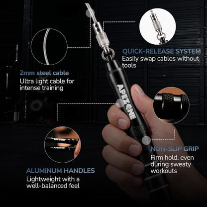 APEZONE Tactical Jump Rope Kit