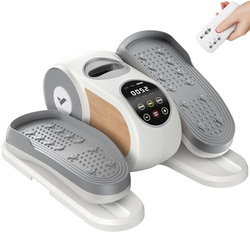 MERACH Under Desk Elliptical, Leg Exerciser While Sitting for Seniors - color: White
