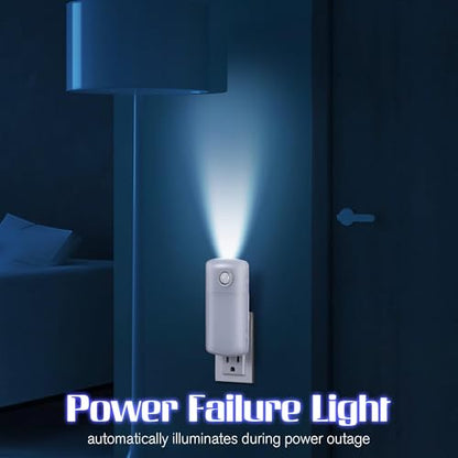 Enhon Emergency Power Failure 5-in-1 Multi Color LED Night Lights (2Pack)