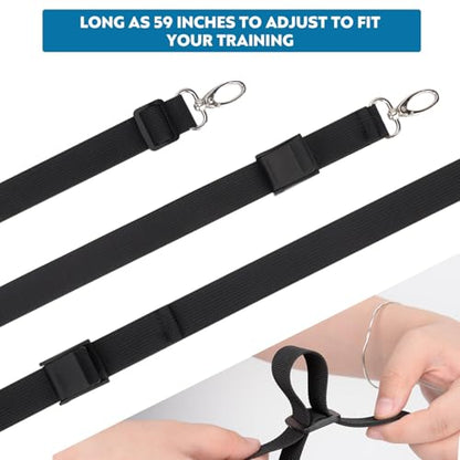 Hikeen Swimming Parachute Resistance Set Training Equipment with 3 Parachute & Adjustable Length Swim Belts for Adults - style: 2 Set