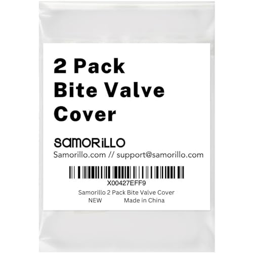 [2 Pack] Replacement Bite Valve Cover - Compatible for Osprey, Hydrapak, Nathan & Camelbak Hydration Packs & Bladders - Install Or Replace in Seconds - Keeps Mouthpiece Clean & Protected