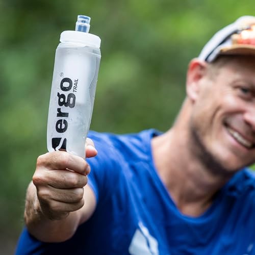 Soft Flask 500ml Multi Pack – Leak-Free Hydration Bottles for Runners, Hikers & Athletes – Bite Valve, Wide-Mouth, Freezable Soft Water Bottles for Running Vests (4, Transparent) - color: Transparent