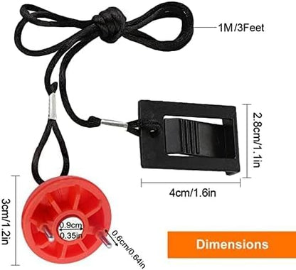Treadmill Magnet Safety Key for Most of NordicTrack Proform Image Weslo Reebok Epic Golds Gym Freemotion and Healthrider Treadmills - color: Black+Red