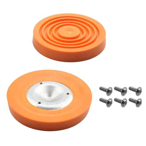 Ladder Levelers Rubber Feet,Replacement Non-Slip Feet Pads for Extension Ladders with Screws,2 pcs