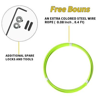 Speed Crossfit Jump Rope, easy double unders. Wire anti-entanglement. - color: Green