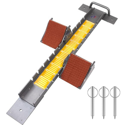 Starting Blocks with Premium Aircraft-Grade Aluminum Adjustable and Detachable Pedals Ideal for Running Enthusiasts Professional Track and Field Competitions - color: Yellow