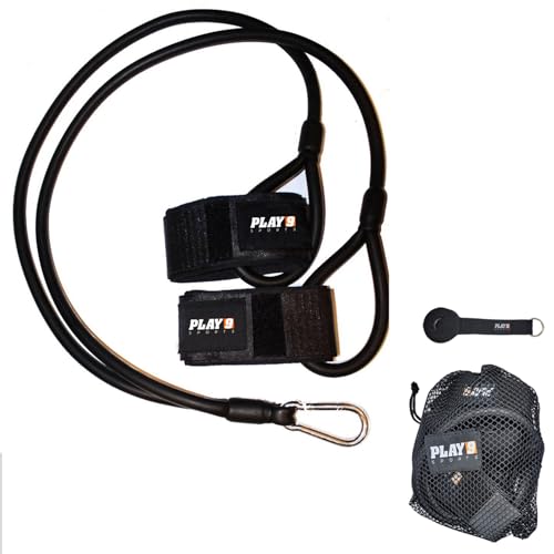 Play 9 Sports Resistance Exercise Bands Baseball Activation Elastic Training Athletes Equipment Bands - color: Black, style: Teen Wrist Strap