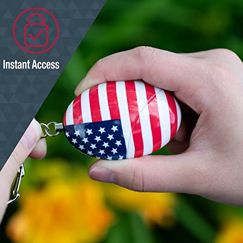SABRE Personal Alarm With Snap Clip Key Ring, 120dB Alarm, Audible Up To 1,280 Feet (390 Meters), Simple Operation, Reusable