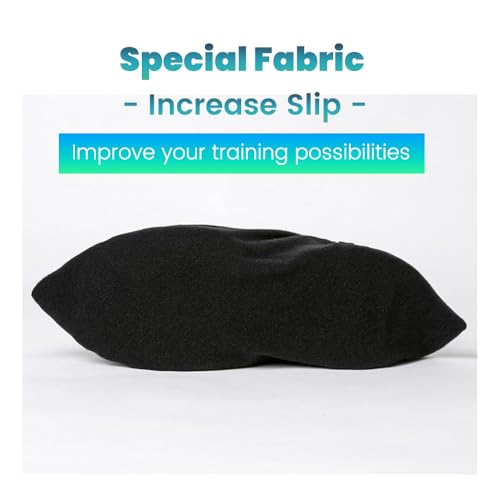 Slide Board Booties for Smooth Gliding (Reusable, Washable) Shoe Covers Compatible with All Fitness Hockey Slide Boards Slip Over Shoe Design - color: black