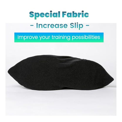 Slide Board Booties for Smooth Gliding (Reusable, Washable) Shoe Covers Compatible with All Fitness Hockey Slide Boards Slip Over Shoe Design - color: black