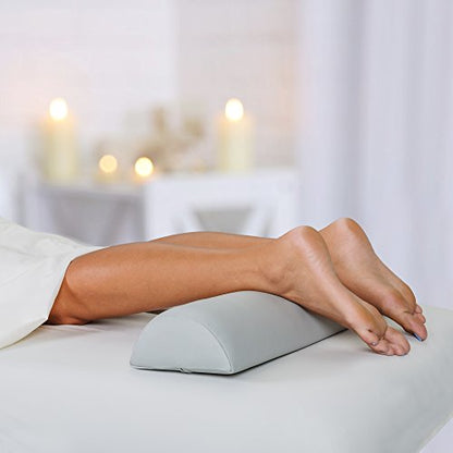 EARTHLITE Bolster Pillow Half Round – Durable Massage Bolster, 100% PU Upholstery incl. Strap Handle/Professional Quality for Massage Tables/Back Pain Relief - color: Mystic Blue