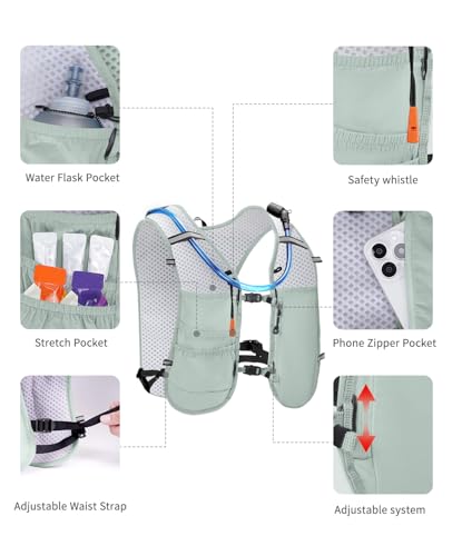 ECOHUB Lightweight Hydration Vest Water Backpack with 2L Water Bladder