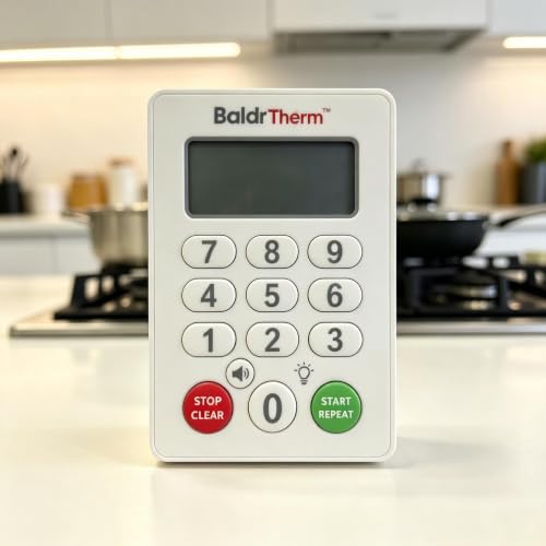 Digital Kitchen Timer, Waterproof Magnetic Countdown Timer with Alarm - style: Classic