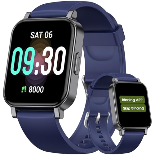 Pedometer Watch Senior Friendly No App No Phone Required, Step Counter - color: Blue