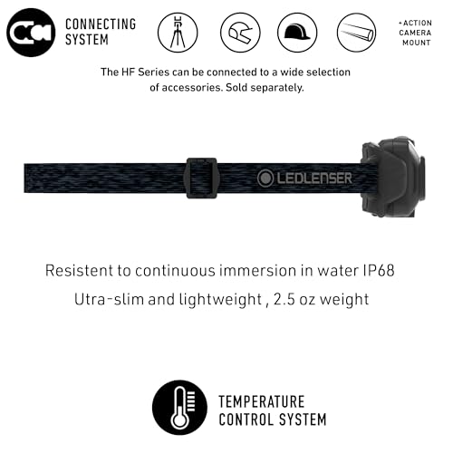Ledlenser HF4R Core Headlamp, LED Headlamp, Head Flashlight, Camping Light