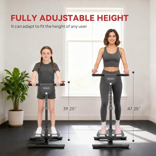 Soozier Foldable Ab Twister Board Screen Twist Shape Abs Trainer - color: Red