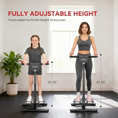 Soozier Foldable Ab Twister Board Screen Twist Shape Abs Trainer - color: Red