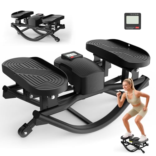 HOTWAVE Rock Stepper, The Rock Stepper Side to Side Exercise Machine - color: Black, size: Standard