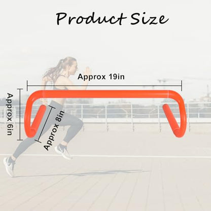 Agility Hurdles Detachable Speed Hurdles Spliced Agility Training Equipment for Soccer, Basketball and Track Drills - size: 6"
