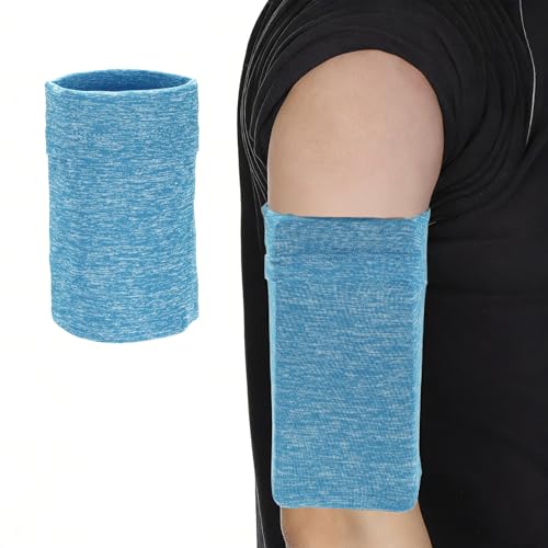 Cell Phone Armband Sleeve, Universal Sports Arm Band Sleeves Stretches to Fit All Phones Holder Blue Gauze - Fitting for (Fitness ExerciseWorkout/Hiking/Jogging/Gym) - color: Blue Gauze