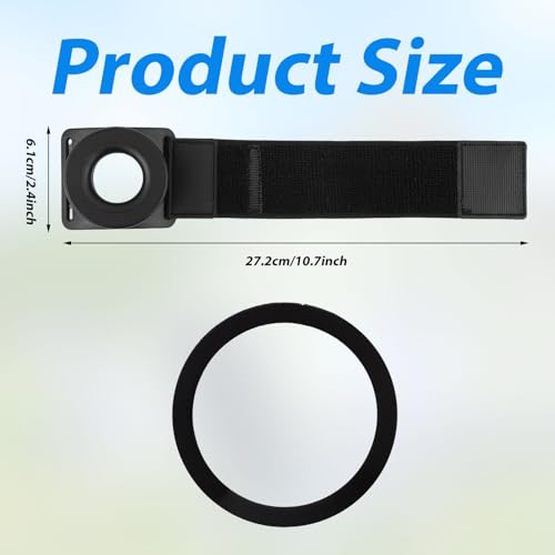 Magnetic Running Phone Holder for iPhone, 360° Rotatable Armband Cell Phone Holder Strong Adaptability Wrist Phone Compatible with 12 13 14 15 16 Pro Max Plus Mini