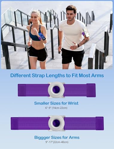 Running Phone Holder for iPhone [360° Rotatable & Upgrade Anti-Drop] Magnetic Wrist Phone Holder, Magsafe Armband Compatible with iPhone 16 Pro and Android - Purple - color: Purple