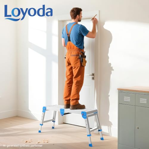 Loyoda Work Platform 500 lbs with One-Touch Automatic Fold, Larger, Blue - size: Larger Blue