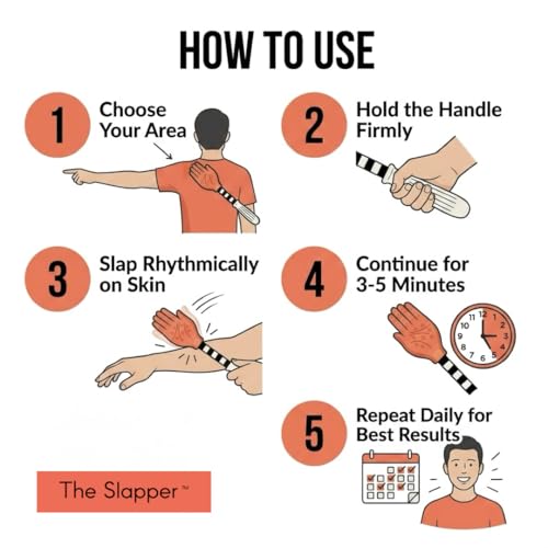 Lymphatic Drainage Massage Tool & Body Massage Paddle with Stainless Steel Acupressure Roller Ball, Gua Sha Body Scraping Tool for Muscle Recovery & Fascia Release