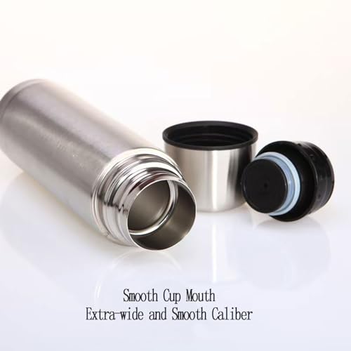 Small water bottle Mini Vacuum Insulated Stainless Steel Water Bottle Flask Metal Bottle for Hot and Cold Drinks 12Oz/350ml(Silver) - size: 12 Ounces