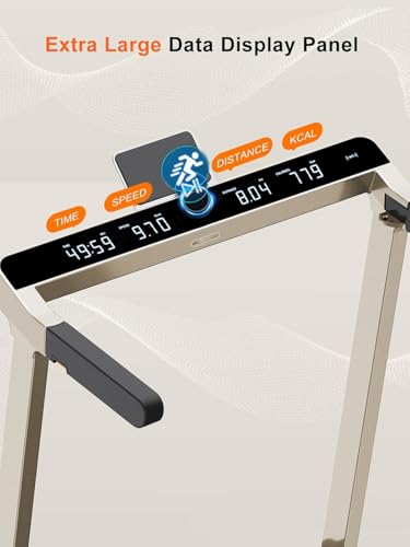 WALKINGPAD Foldable Walking Pad Treadmill with Handle Bar, 7.5MPH - color: taupe
