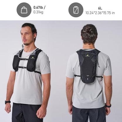 N NEVO RHINO Hydration Backpack with 50 oz /1.5L Water Bladder Backpack - color: Black