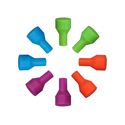 Replacement Bite Valve for Camelbak Hydration Pack Bladder - Leakproof Self-Sealing 8-Pack Silicone Mouthpieces, BPA-Free - color: 4 Colors Mixed