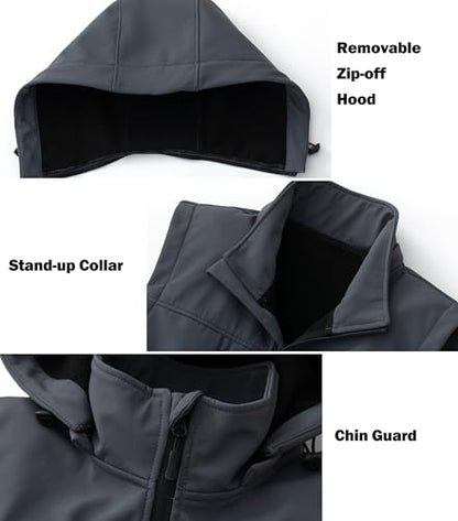 GGleaf Men's Softshell Vest Windproof Lightweight Golf - color: Grey, size: Large