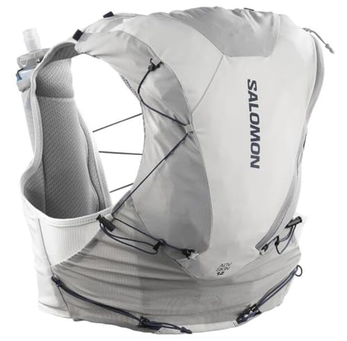 Salomon Unisex Advance Skin 12 | 12 Liter Hydration Trail Running Vest - color: Alloy/Gray Violet, size: X-Large