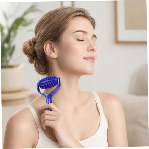 Handheld Massage Stick Roller for Muscles Lightweight Abs PVC Material Back and Neck Massager Tool Designed to Reduce Tension for Sedentary Individuals and Yoga Enthusiasts