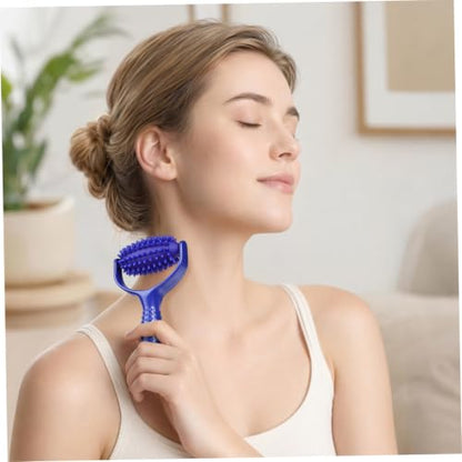 Handheld Massage Stick Roller for Muscles Lightweight Abs PVC Material Back and Neck Massager Tool Designed to Reduce Tension for Sedentary Individuals and Yoga Enthusiasts