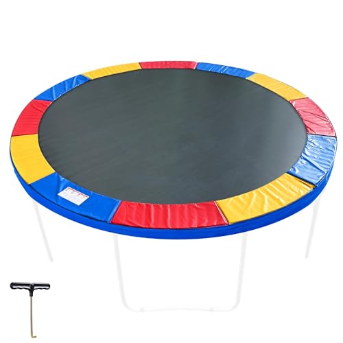 AW Trampoline Mat & Pad Replacement Kit w/ 72V-Ring for 14ft Round - size: 14FT Mat + Multi Pad