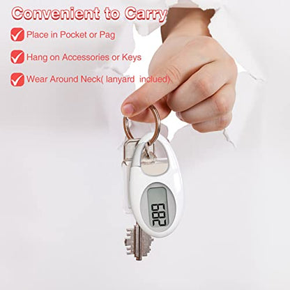 Simple 3D Step Counter, Walking Pedometer, Steps Tracker with Neck Lanyard/Carabiner for Men Women Teens Adults Seniors - color: Black-red