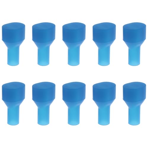 10 PCS Blue Silicone Water Bag Valve Replacement Parts for Hydration Packs, Fits Most Brands, Ideal for Running, Cycling, Hiking, Mountaineering