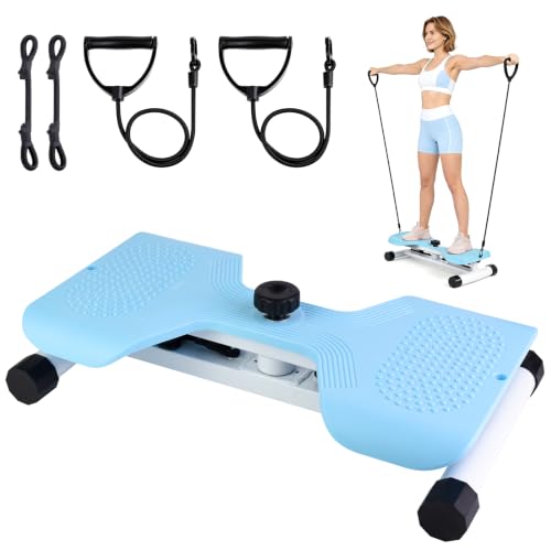 Waist Twister Machine, Noiseless Core & Belly Fat Workout Twist Board blue - color: Blue