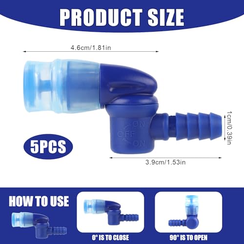 Bite Valve Replacement for, Mouthpiece Replacement for Hydration Pack Valve Parts for Osprey Hydration Bladder (Blue)