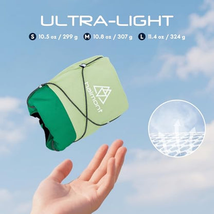 Haimont 10L Trail Running Hydration Vest with Soft Flasks - color: Green, size: Small