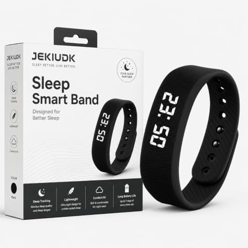 Vibrating Alarm Wristband Clock for Heavy Sleepers Digital Wrist Watch Silent Wake Up Reminder Bracelet Step Counter Fitness Tracker USB Rechargeable Band for Adults Men Women