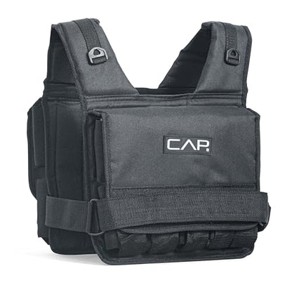 CAP Adjustable Weighted Vest 20–150 lbs for Strength Training, Running & Workouts, Weight Vest for Men & Women, Fitness Training Vest - style: 20lbs-S