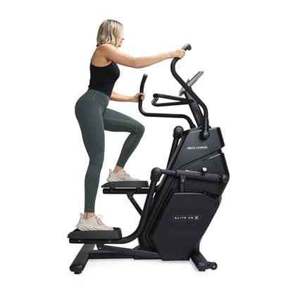 3G Cardio Elite VS X Vertical Stair Stepper with 14” /15”/ 16” Adjustable Climbing Stride, Small Space Saving 49.6” Footprint, FreeSync™ FTMS Smart HD Connectivity, 350LB Max Weight, 5 Year Warranty